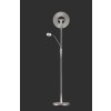 Trio Lampor Quebec Golvlampa, Golvlampa LED Nickel matt, 1-ljuskällor