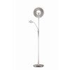 Trio Lampor Quebec Golvlampa, Golvlampa LED Nickel matt, 1-ljuskällor