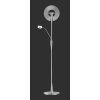 Trio Lampor Quebec Golvlampa, Golvlampa LED Nickel matt, 1-ljuskällor