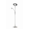 Trio Lampor Quebec Golvlampa LED Nickel matt, 1-ljuskällor