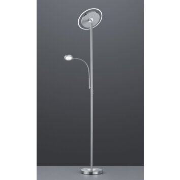 Reality ACKBAR Golvlampa, strålkastare LED Nickel matt, 1-ljuskällor