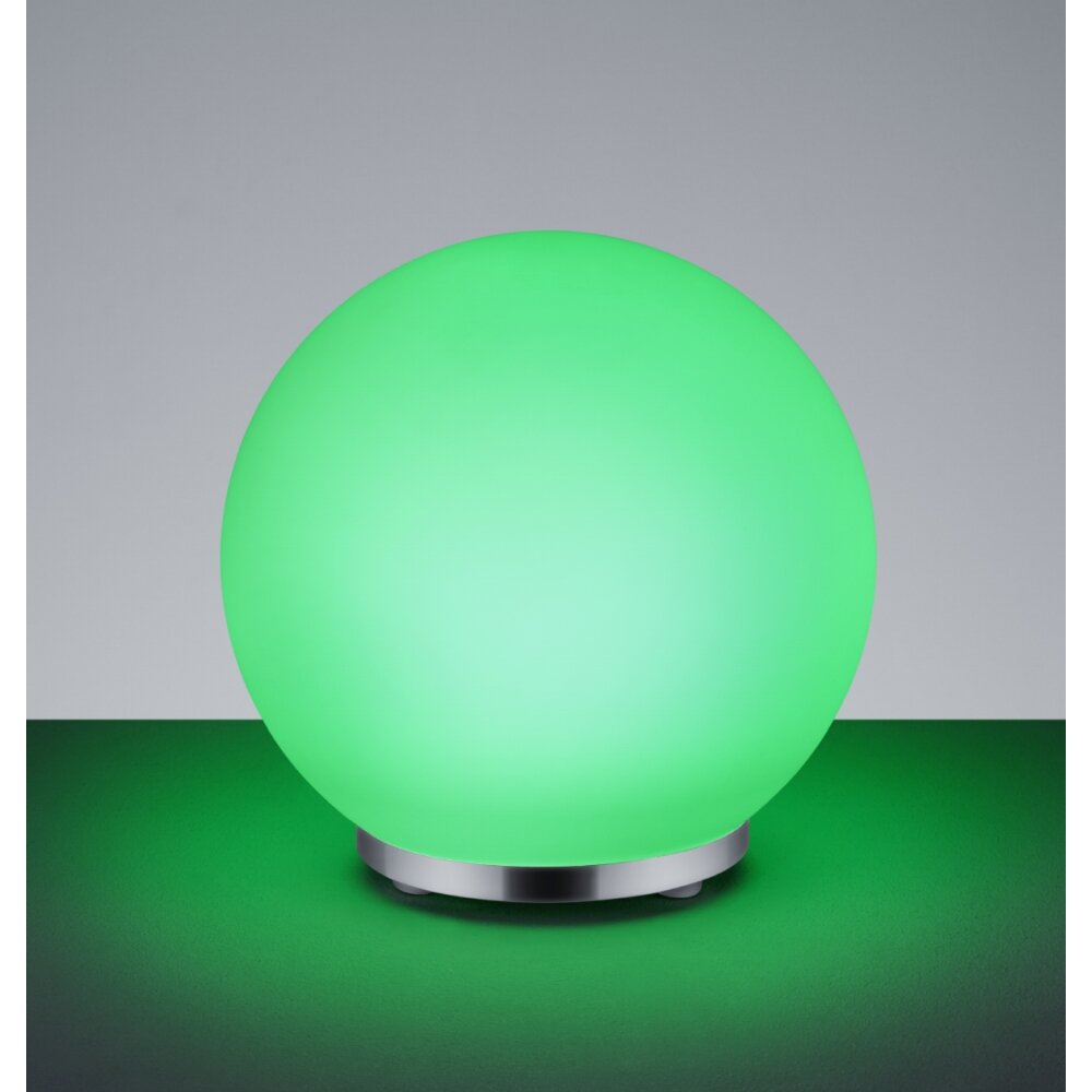 Reality GEORGE Bordslampa LED Krom, 1-ljuskällor, Fjärrkontroll, Färgväxlare main product photo