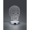 Reality SKULL Bordslampa LED Krom, 1-ljuskällor