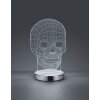 Reality SKULL Bordslampa LED Krom, 1-ljuskällor