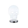 Reality SKULL Bordslampa LED Krom, 1-ljuskällor