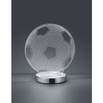 Reality BALL Bordslampa LED Krom, 1-ljuskällor