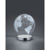 Reality GLOBE Bordslampa LED Krom, 1-ljuskällor Reality GLOBE Bordslampa LED Krom, 1-ljuskällor
