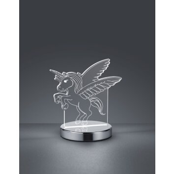Reality Karo Bordslampa LED Krom, 1-ljuskällor