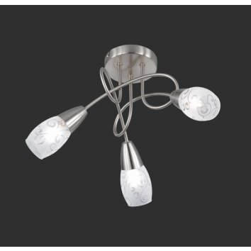 Reality COLMAR Taklampa Nickel matt, 3-ljuskällor