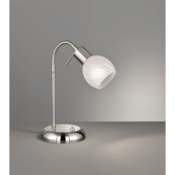 Reality ANTIBES Bordslampa Nickel matt, 1-ljuskällor