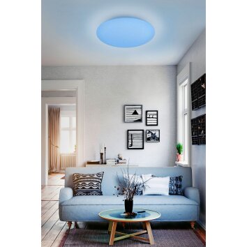 Reality FARA Taklampa LED Glittrande, Vit, 1-ljuskällor, Färgväxlare