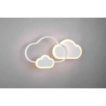 Reality Cloudy Taklampa LED Vit, 1-ljuskällor, Fjärrkontroll, Färgväxlare