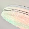 Savardeix Taklampa LED Krom, Vit, 1-ljuskällor, Fjärrkontroll, Färgväxlare