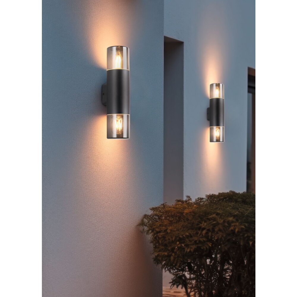 Trio HOOSIC Vägglampa Svart, 2-ljuskällor main product photo