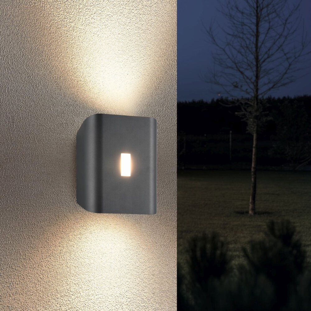Trio SANTERNO Vägglampa LED Antracit, 1-ljuskällor main product photo