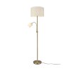 Trio Lampor HOTEL Golvlampa, Läslampa Mässing, 2-ljuskällor