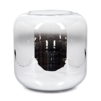 Lampskärm i glas  Lauden Reservglas 25 cm Krom, Klart, Rökfärger