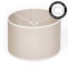 Tyg-lampskärm  Bassagoda reservdel, Lampskärm Beige, Vit