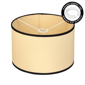 Chellas reservdel, Lampskärm Beige, Naturfärger, Svart