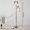 Donna strålkastare, Golvlampa LED Nickel matt, 1-ljuskällor