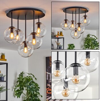 Gastor Taklampa, kullampa 45 cm Klart, 5-ljuskällor