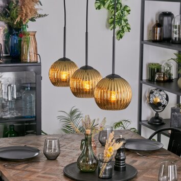 Koyoto Pendellampa, kullampa, Pendelbelysning Guld, 3-ljuskällor