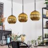 Koyoto Pendellampa, kullampa, Pendelbelysning Guld, 3-ljuskällor