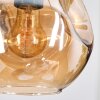Koyoto Pendellampa, kullampa, Pendelbelysning, Pendellampa Cluster Amber, Klart, Rökfärger, 3-ljuskällor