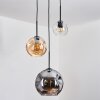 Koyoto Pendellampa, kullampa, Pendelbelysning, Pendellampa Cluster Amber, Klart, Rökfärger, 3-ljuskällor
