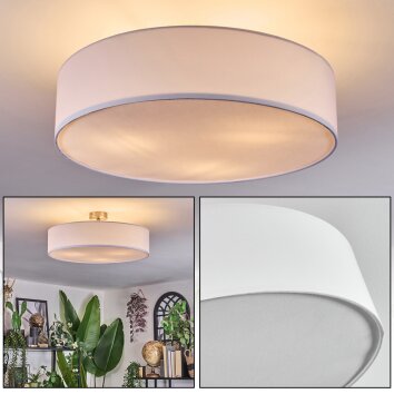 Foggia Taklampa Nickel matt, 3-ljuskällor