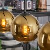 Koyoto Pendellampa, kullampa, Pendelbelysning Guld, 3-ljuskällor