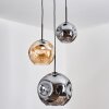 Ripoll Pendellampa, kullampa, Pendelbelysning, Pendellampa Cluster Amber, Rökfärger, 3-ljuskällor