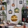 Koyoto Pendellampa, kullampa, Pendelbelysning Blå, Guld, Grön, Kopparfärg, 4-ljuskällor