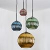 Koyoto Pendellampa, kullampa, Pendelbelysning Blå, Guld, Grön, Kopparfärg, 4-ljuskällor