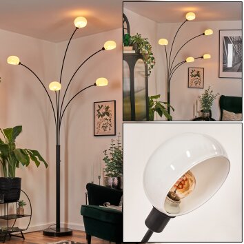 Nikkala Golvlampa Svart, 5-ljuskällor