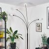 Nikkala Golvlampa Krom, Svart, 5-ljuskällor