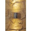 Konstsmide Lampor Monza vägglampa utomhus, Vägglampa LED Aluminium, Färg i rostfritt stål, 1-ljuskällor