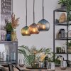 Koyoto Pendellampa, kullampa, Pendelbelysning Blå, Grön, Kopparfärg, 3-ljuskällor