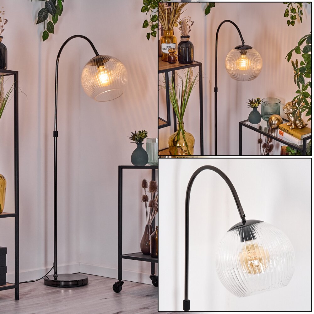 Koyoto Golvlampa Krom, Svart, 1-ljuskällor main product photo