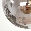 Gastor Taklampa, kullampa 45 cm Amber, Rökfärger, 5-ljuskällor