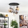 Gastor Taklampa, kullampa 45 cm Amber, Klart, Rökfärger, 5-ljuskällor