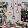 Koyoto Pendellampa, kullampa, Pendellampa Cluster Amber, Klart, Rökfärger, 5-ljuskällor