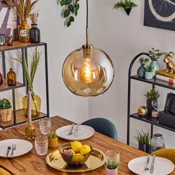 Koyoto Pendellampa, kullampa, Pendelbelysning Guld, Svart, 1-ljuskällor