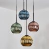 Koyoto Pendellampa, kullampa, Pendellampa Cluster 35 cm Blå, Guld, Grön, Kopparfärg, 4-ljuskällor