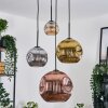 Ripoll Pendellampa, kullampa, Pendellampa Cluster Amber, Guld, Kopparfärg, Rökfärger, 4-ljuskällor