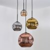 Ripoll Pendellampa, kullampa, Pendellampa Cluster Amber, Guld, Kopparfärg, Rökfärger, 4-ljuskällor