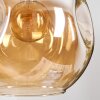 Ripoll Pendellampa, kullampa, Pendellampa Cluster Amber, Guld, Kopparfärg, Rökfärger, 4-ljuskällor