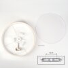 Foggia Taklampa Nickel matt, 3-ljuskällor