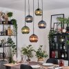 Koyoto Pendellampa, kullampa, Pendellampa Cluster 45 cm Blå, Grön, Kopparfärg, 5-ljuskällor