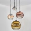 Ripoll Pendellampa, kullampa, Pendellampa Cluster Amber, Guld, Klart, Kopparfärg, Rökfärger, 4-ljuskällor